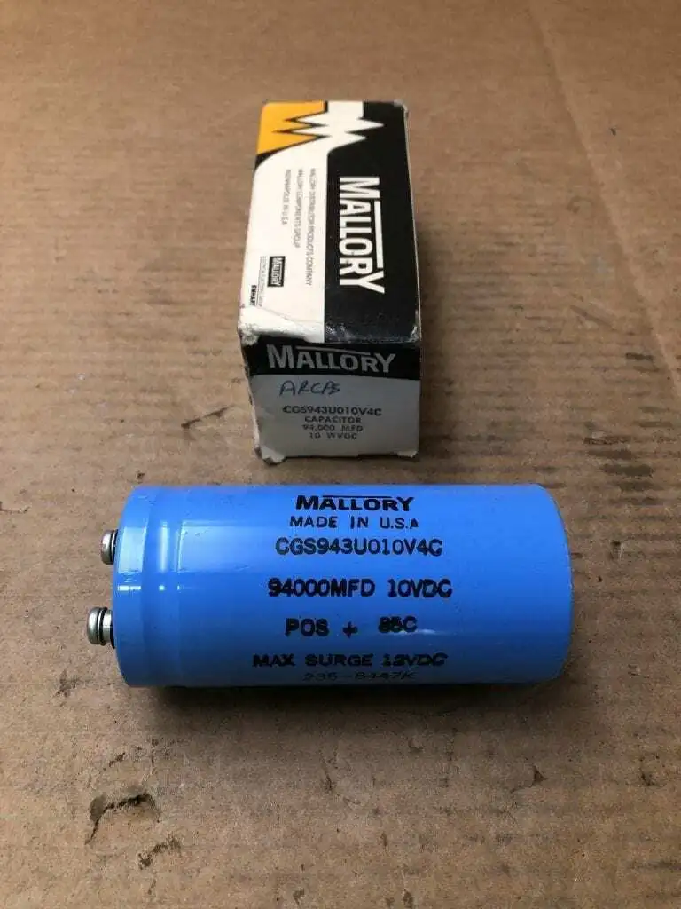 Mallory CGS943U010V4C Aluminum Electrolytic Can Capacitor 10VDC -NIB (LOT OF 2)
