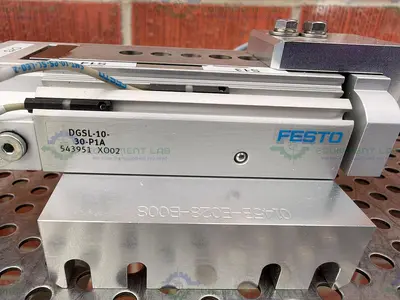 Used FESTO DGSL-10-30-P1A COMPACT DOUBLE ACTING PNEUMATIC SLIDE ACTUATOR Electronics & Components California US | Equipment Lab #1466103
