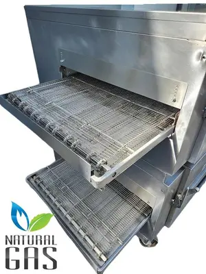 Lincoln Impinger 1450 Double Deck Gas Fired Conveyor Pizza Oven  - 32" Belt