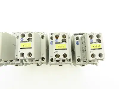 Allen Bradley 100-C09D*01 IEC Contactor 9A 3-Pole 24VDC Coil Aux 100-F  Lot of 4