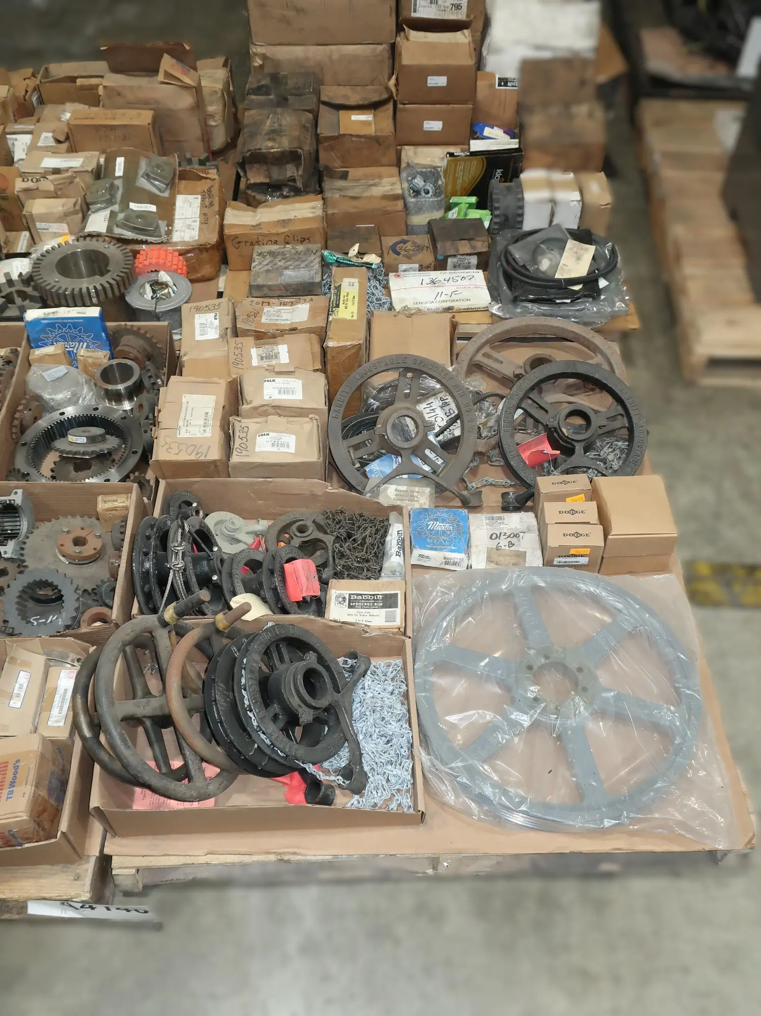 4 PALLETS OF ASSORTED POWER TRANSMISSION