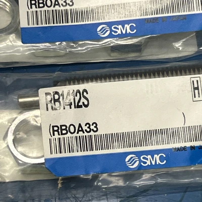 (3) NEW SMC RB1412S Pneumatic Guided Shock Absorbers New In Sealed Bag