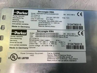 Used PARKER 638A063F0STOCAN000RM1Z01 Servo Drives Ohio US | HGR 24 #1572238