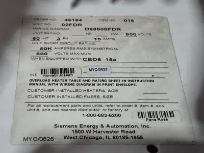 USED SIEMENS TIASTAR
