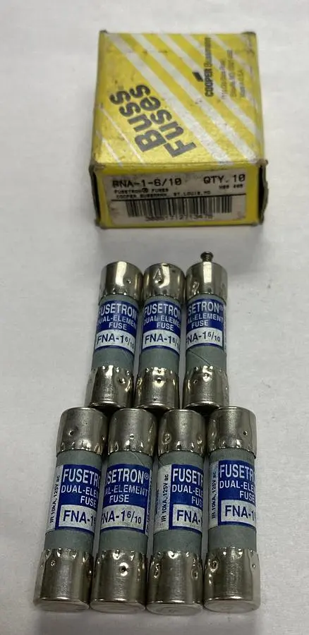 New | in-Stock COOPER BUSSMANN FNA-1-6/10 Miscellaneous Equipment (Electrical & Power) | Surplus Asset Holdings #1194391