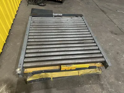4,000 LBS X 60" X 48" ECONO LIFT HYDRAULIC SCISSOR LIFT TABLE WITH ROLLER CONVEYOR TOP, 115 VOLT: STOCK #20962