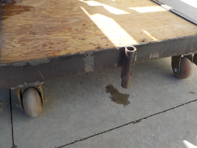 Lot of (17) Jarke Airector Heavy Duty Steel Skid, 48'' x 36'' x 9'' Tall, Wood Decks, Stacking Arm (...
