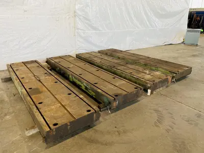 62" X 262" X 8" T SLOTTED FLOOR PLATES. STOCK # 0317522