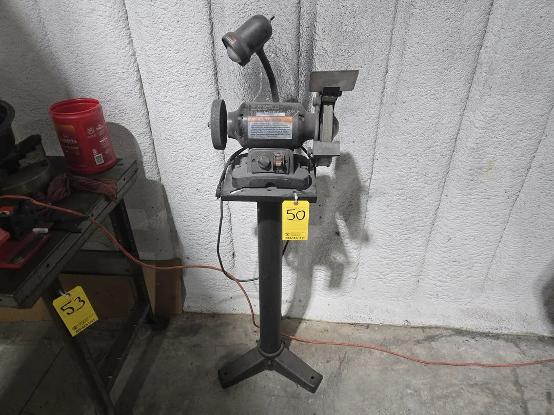 Ironton 8" Bench Grinder on Pedastal