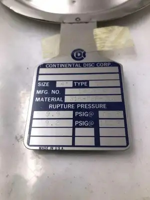 USED CONTINENTAL DISC 141204