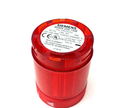 USED SIEMENS 50MM STEADY-LIGHT ELEMENT RED 12-230V AC/DC