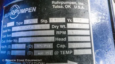 NEW RUHRPUMPEN VLT-HLX 200