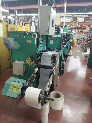 10" WIDE ROTOPRESS 9 COLOR 3 DIE STATION FLEXOPRESS