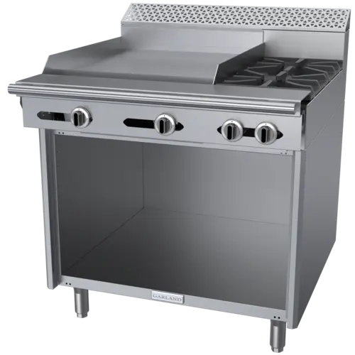 Garland C36-2S 36" 2 Burner Gas Range w/ Griddle & Storage Base, Natural Gas