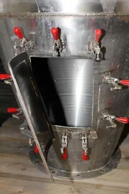 SPC7911  Bin Hopper Silo 16 cu.ft., bulk storage bin, Stainless Steel