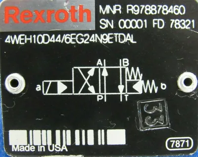 NEW REXROTH R900550589 VALVE R978878460 4WEH10D44/6EG24N9ETDAL 4WE6D62/EG24N9DAL