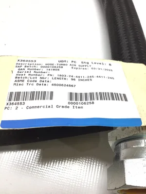 Aeroquip 1503-24-4411-24S-4411-24S-96 Hose Turbo Air Supply