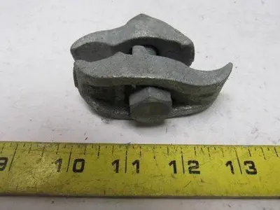 1" Conduit Pipe Tube Galvanized Malleable Iron Clamp Parallel Lot of 5