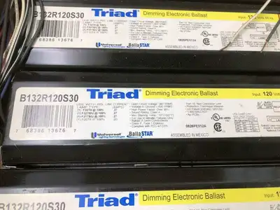 TRIAD B132R120S30 Outdoor Dimming T8 Ballast 120V -NIB of 9