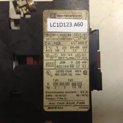 USED TELEMECANIQUE LC1D123A60
