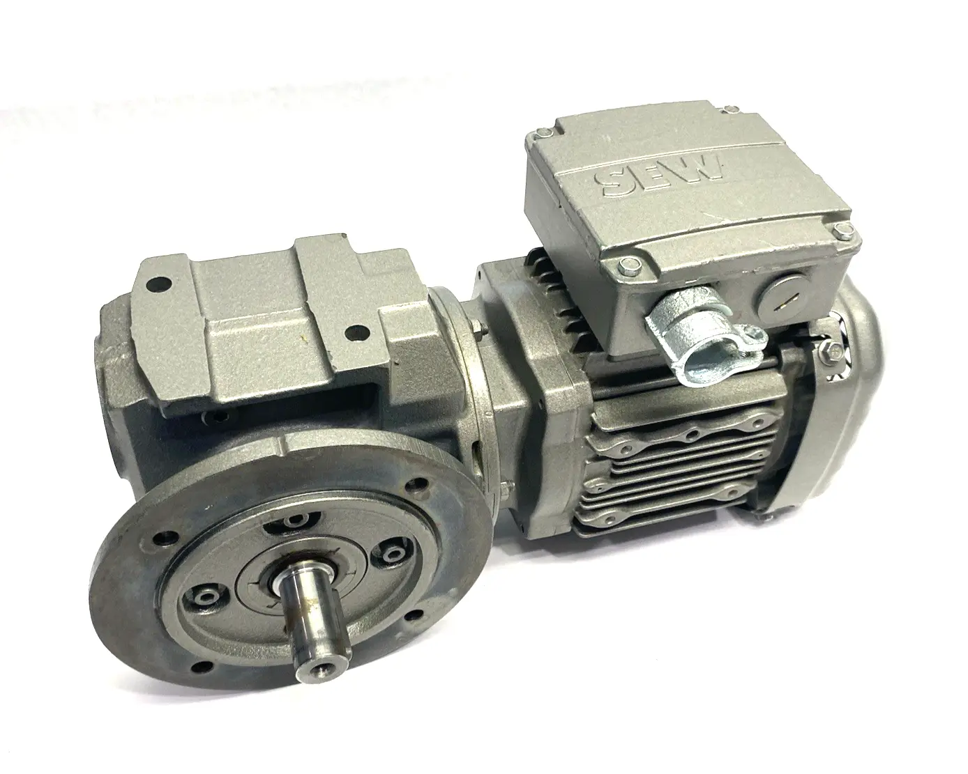 USED SEW-EURODRIVE RIGHT ANGLE GEARMOTOR, 35.1 GEAR RATIO, 3-PHASE