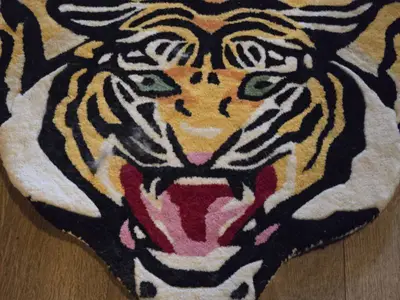 Tiger theme Area Rug 70" x 48"