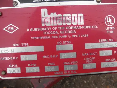 USED PATTERSON 6X5 M