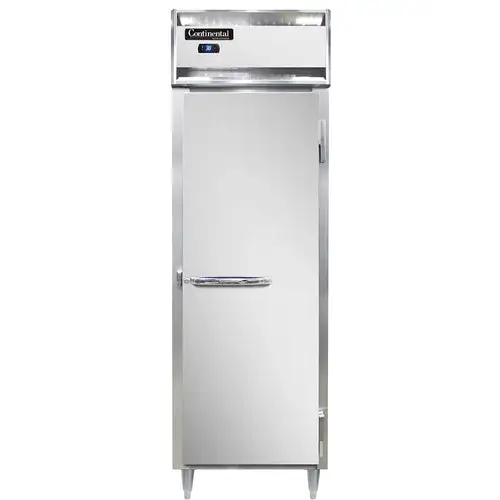 Continental D1RSN 26" One Section Reach In Refrigerator, (1) Right Hinge Solid Door, Top Compressor, 115v