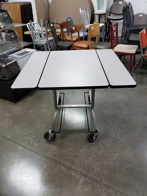 Used Forbes Used Forbes 4962-WDS - Folding Service Table, Laminate Food Storage & Transportation Illinois US | Falcon Restaurant Supply #1376844