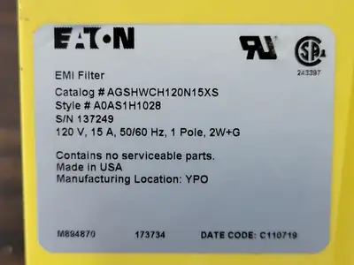 USED EATON AGSHWCH120N15XS