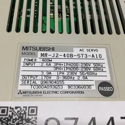 USED MITSUBISHI MR-J2-40B-S73-A10