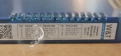 W&T 86201 Interface RS232 RS422, RS485 1KV Isolated Loc3C24