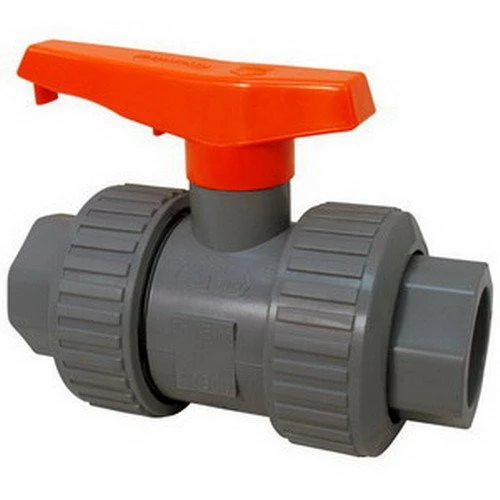 Nibco MA909UC Chemtrol Tru-Bloc U51TB-V CPVC SCH 80 Ball Valve, 1-1/2" [New]