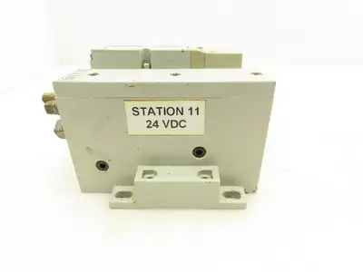Numatics 122BA400M000061 Pneumatic Solenoid Valve 2-Station Manifold 24VDC