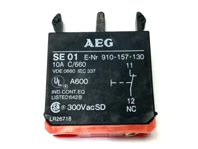 USED AEG CONTACT BLOCK 10A