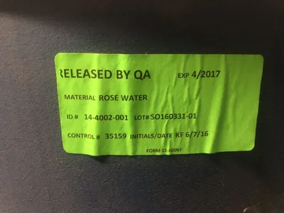 Inovia Rose Water 220760 55 Gallon drum of rose water