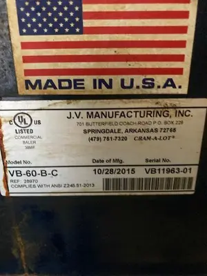 USED 2015 JV  CRAM A LOT VB-60-BC        VB-60-B