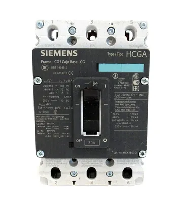 NEW SIEMENS HCX3B030 CIRCUIT BREAKER 30A HCGA
