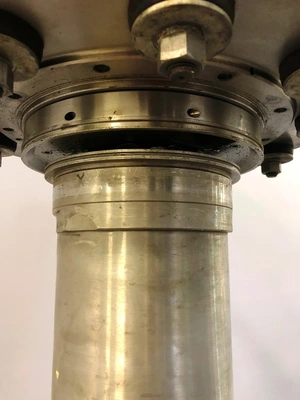 Sharples P850 vertical decanter centrifuge, 316SS.