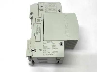 USED MERSEN SURGE TRAP PLUGGABLE PROTECTIVE DEVICE 240/120V