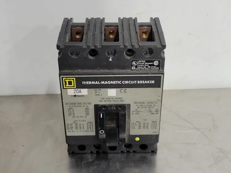 Used SQUARE D FA36020 Switchgears British Columbia CA | Lenmark #244746