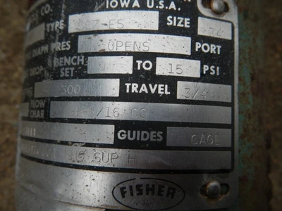 Fisher 1" 300 Class 316 Stainless Steel Control Valve