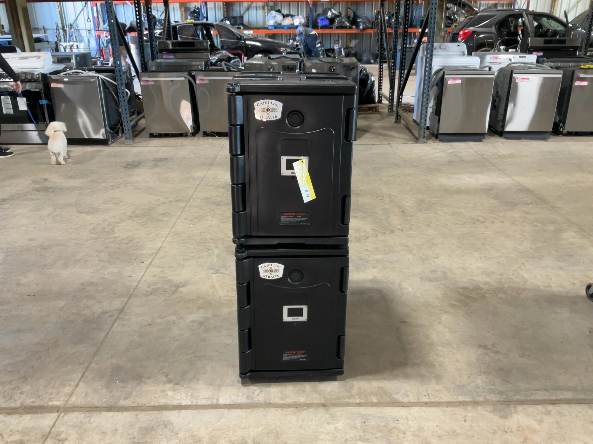 Used LOT OF (2) VEVOR BW-90S INSULATED FOOD CARRIERS Hot Food Warming, Holding, & Transport Cabinets Michigan US | Miedema Asset Management Group #1580138