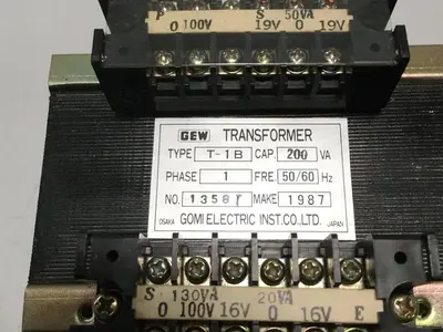 USED GOMI ELECTRIC T-1B 200VA