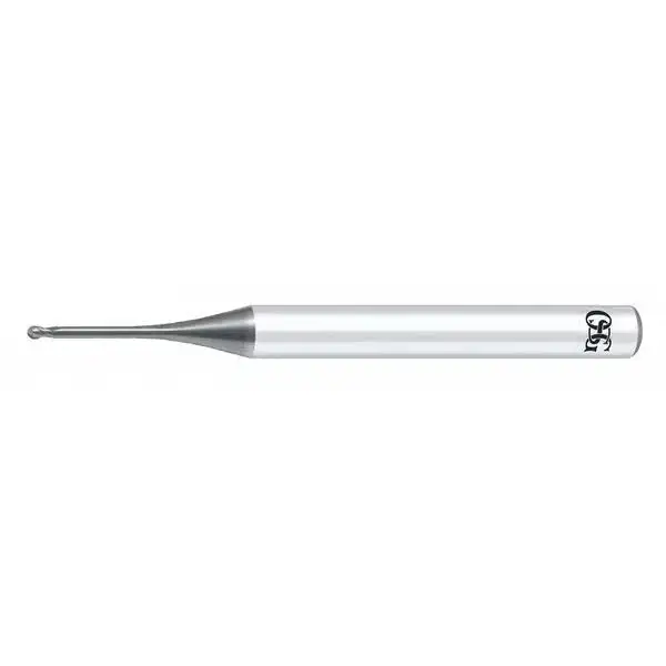 OSG 1mm Carbide Ball Nose End Mill WXS Coating 2 Flute 0.5 Radius 3051003