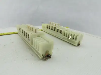 Allen Bradley 1492-CE White Clear Wire Terminal Fuse Holder With fuses Lot Of 42
