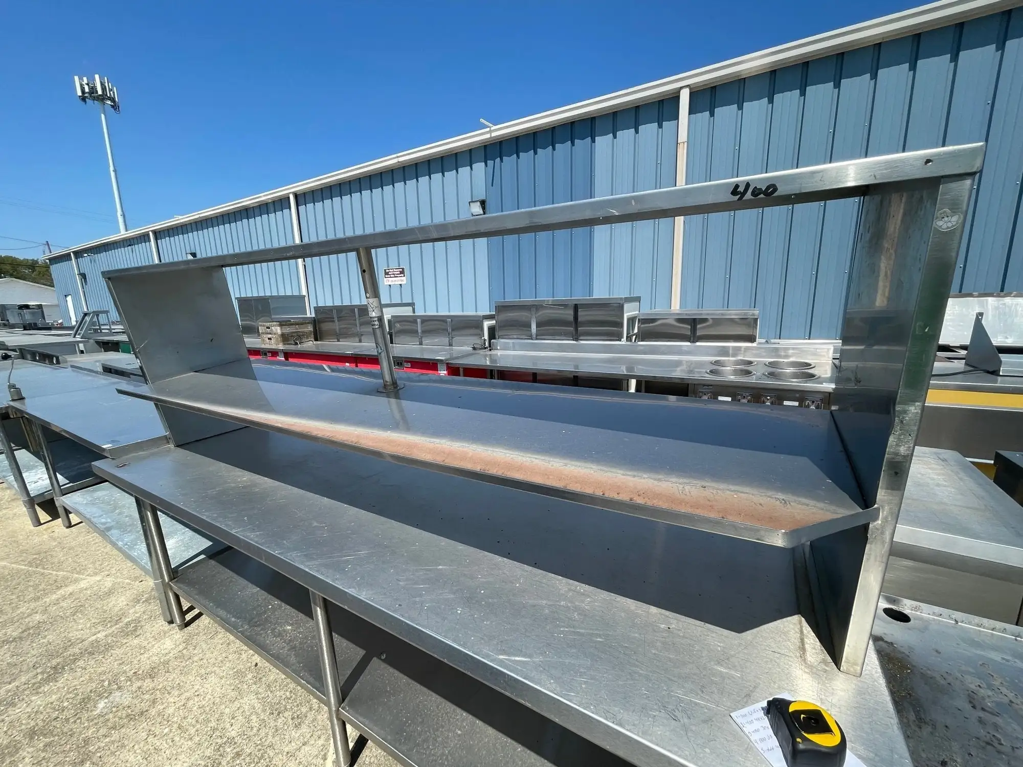 Used Falcon Restaurant Supply Used 91" Stainless Steel Shelves - SS126 Racks/Shelving Illinois US | Falcon Restaurant Supply #1375972