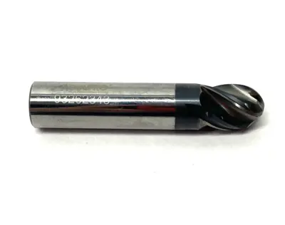 USED ACCUPRO BALL END MILL: 1/2" DIA, 5/8" LOC, 4 FLUTE, SOLID CARBIDE