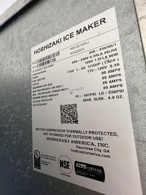 Used HOSHIZAKI KM-901MAJ Ice Machines Florida US | BAM Discount Restaurant Equipment #1301584