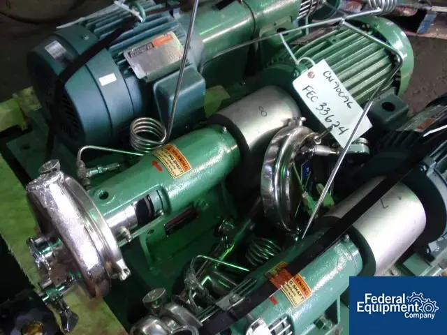 Used Tri-Clover 2" X 1.5" TRI-CLOVER CENTRIFUGAL PUMP, SS, 5 HP Pumps Ohio US | Federal Equipment Company #182203